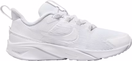 (Preschool) Nike Star Runner 4 'Triple White' DX7614-100 (Preschool) Nike Star Runner 4 'Triple White' DX7614-100