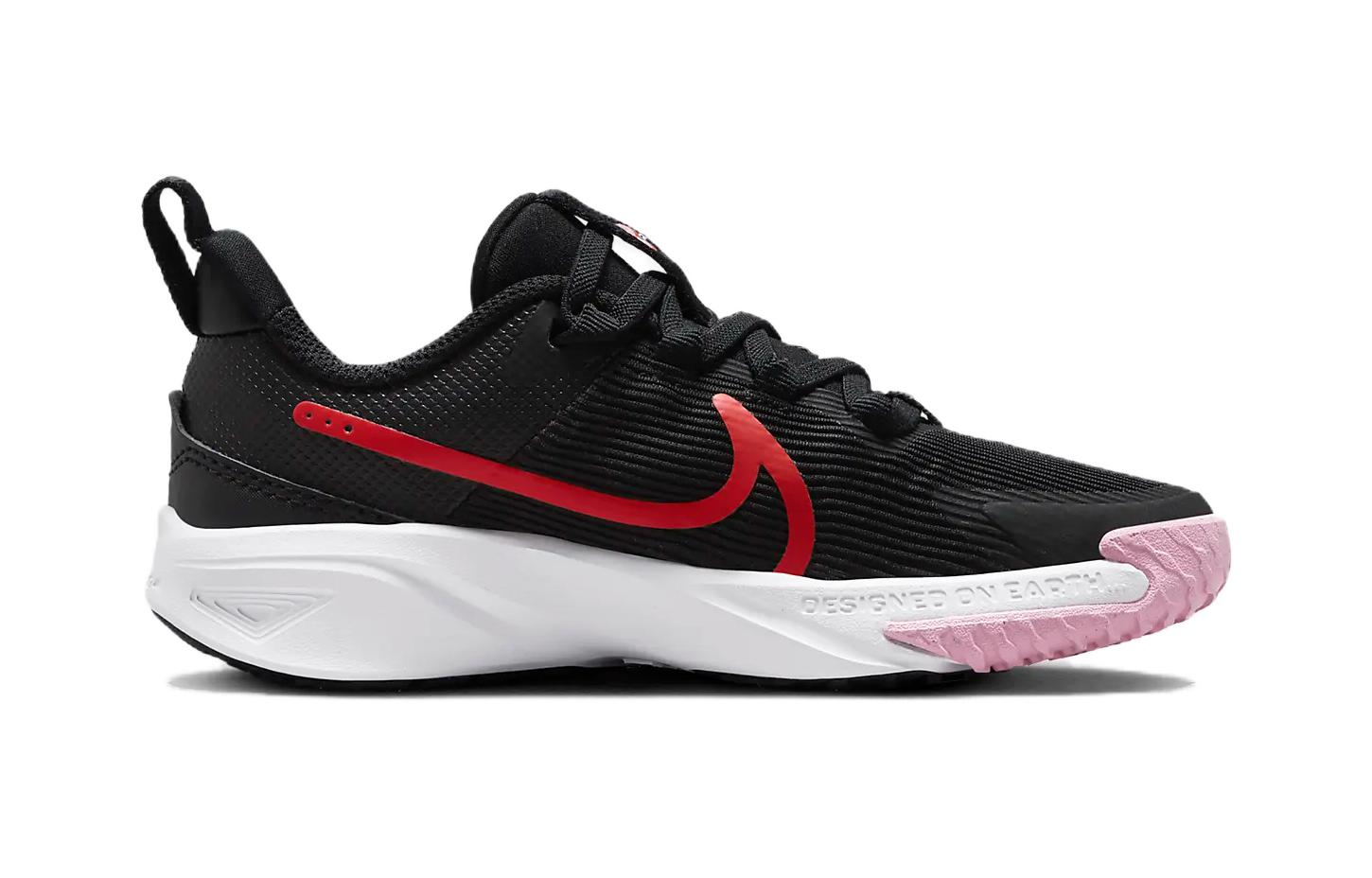 Order 中童 Nike Star Runner 4 NN SE 舒適百搭 低筒 兒童跑步鞋 黑白色