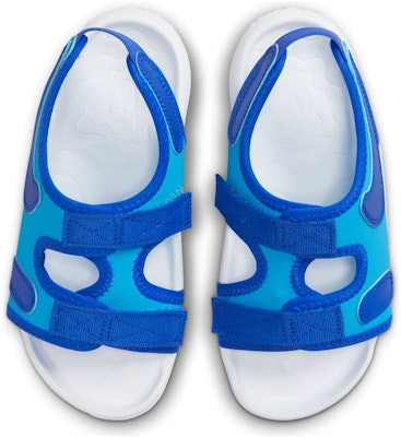 (Preschool) Nike Sunray Adjust 6 Slides 'Blue Lightning White' DX5545-400 Lookbook (Preschool) Nike Sunray Adjust 6 Slides 'Blue Lightning White' DX5545-400