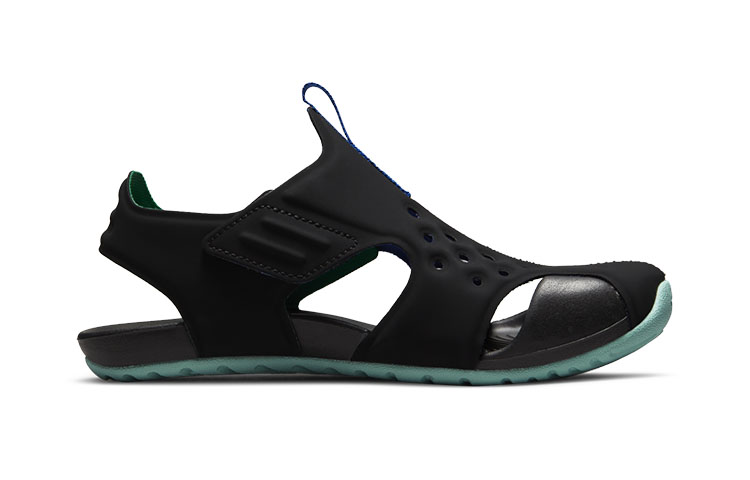 Order (PS) Nike Sunray Protect 2 'Hitam Hijau' Anak-anak Sandal DM0972-010