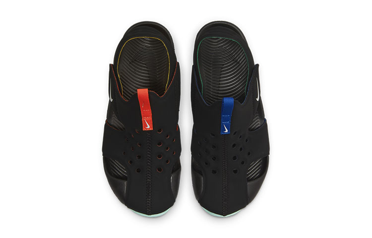 Lookbook (PS) Nike Sunray Protect 2 'Hitam Hijau' Anak-anak Sandal DM0972-010