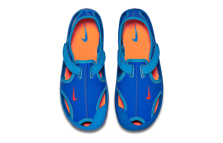 Lookbook (PS) 나이키 선레이 프로텍트 2 샌들 블루/오렌지 344926-418