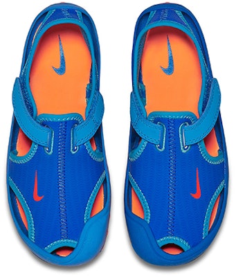 (Preschool) Nike Sunray Protect 2 Sandals Blue/Orange 344926-418 Lookbook (Preschool) Nike Sunray Protect 2 Sandals Blue/Orange 344926-418