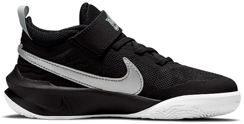 (Preschool) Nike Team Hustle D10 'Black Metallic Silver' CW6736-004 Order (Preschool) Nike Team Hustle D10 'Black Metallic Silver' CW6736-004