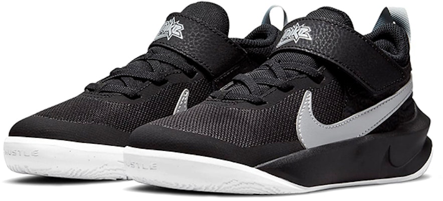 (Preschool) Nike Team Hustle D10 'Black Metallic Silver' CW6736-004 Lookbook (Preschool) Nike Team Hustle D10 'Black Metallic Silver' CW6736-004