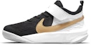 Buy (Preschool) Nike Team Hustle D10 'Black White Metallic Gold' CW6736-002