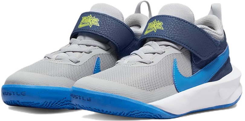 (PS) Nike Team Hustle D10 'Gris Fog y Azul Místico' CW6736-011 Lookbook (PS) Nike Team Hustle D10 'Gris Fog y Azul Místico' CW6736-011