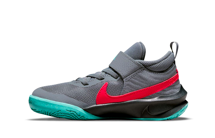 Buy (PS) Nike Team Hustle D10 ''Grijs Teal Sirene Rood'' CW6736-008