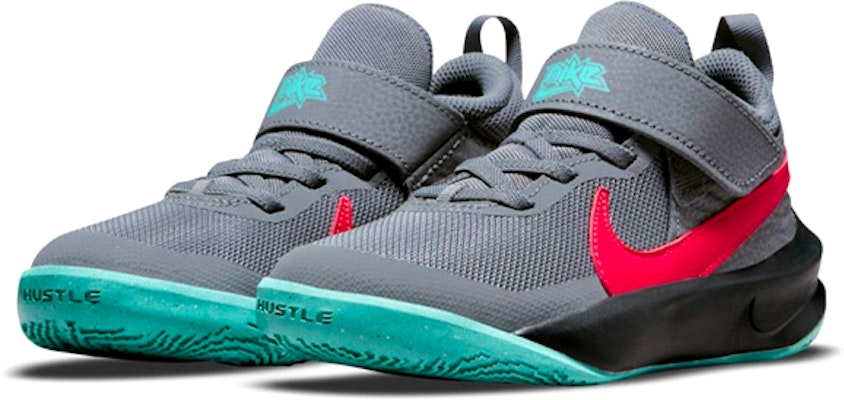 (PS) Nike Team Hustle D10 'Gris Teal Rojo Sirena' CW6736-008 Order (PS) Nike Team Hustle D10 'Gris Teal Rojo Sirena' CW6736-008