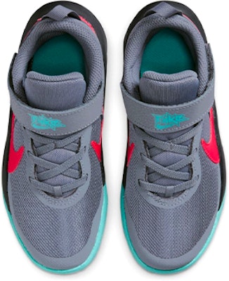 (Preschool) Nike Team Hustle D10 'Grey Teal Siren Red' CW6736-008 Lookbook (Preschool) Nike Team Hustle D10 'Grey Teal Siren Red' CW6736-008