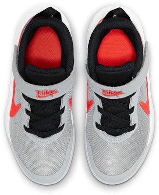(Preschool) Nike Team Hustle D10 'Light Smoke Grey Bright Crimson' CW6736-006 Shop (Preschool) Nike Team Hustle D10 'Light Smoke Grey Bright Crimson' CW6736-006