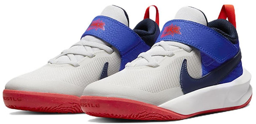 (Preschool) Nike Team Hustle D10 'White Game Royal' CW6736-103 Lookbook (Preschool) Nike Team Hustle D10 'White Game Royal' CW6736-103