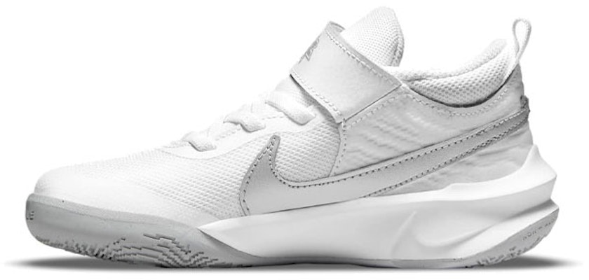 (Preschool) Nike Team Hustle D10 'White Metallic Silver' CW6736-100 Buy (Preschool) Nike Team Hustle D10 'White Metallic Silver' CW6736-100