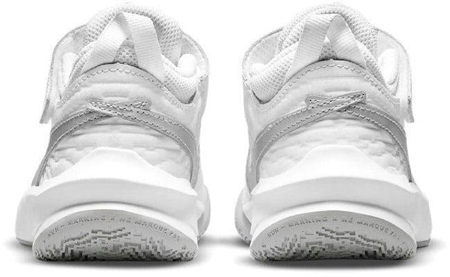 (Preschool) Nike Team Hustle D10 'White Metallic Silver' CW6736-100 Shop (Preschool) Nike Team Hustle D10 'White Metallic Silver' CW6736-100