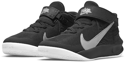 Lookbook 中童 Nike Team Hustle D 10 FlyEase 中筒 籃球鞋 黑銀