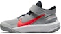 (Preschool) Nike Team Hustle D10 FlyEase 'Grey Bright Crimson' DD7302-006
