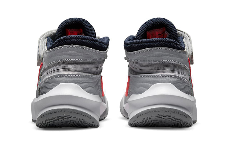 Purchase (Preschool) Nike Team Hustle D10 FlyEase 'Grey Bright Crimson' DD7302-006
