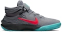 Order (Preschool) Nike Team Hustle D10 FlyEase 'Grey Teal Siren Red' DD7302-008