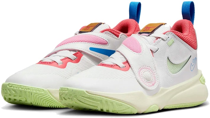 (Preschool) Nike Team Hustle D11 'Summit White Barely Volt' FJ1393-100 Lookbook (Preschool) Nike Team Hustle D11 'Summit White Barely Volt' FJ1393-100