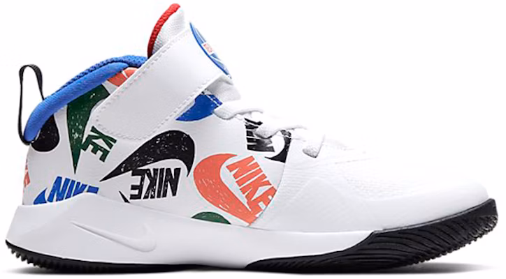 (Preschool) Nike Team Hustle D9 'Allover Logo - White' CW5816-100 Order (Preschool) Nike Team Hustle D9 'Allover Logo - White' CW5816-100