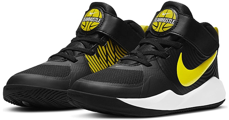 (Preschool) Nike Team Hustle D9 'Black High Voltage' AQ4225-013 Lookbook (Preschool) Nike Team Hustle D9 'Black High Voltage' AQ4225-013