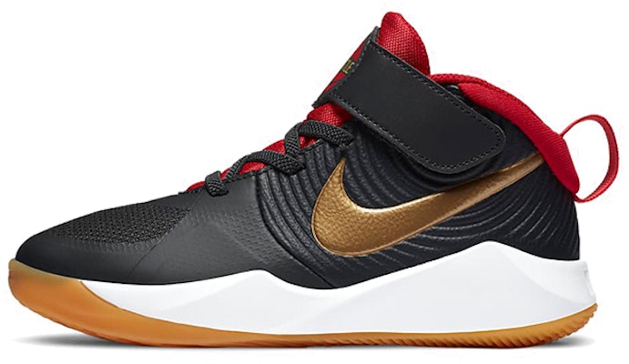 (Preschool) Nike Team Hustle D9 'Dark Smoke Grey Metallic Gold' AQ4225-011 Buy (Preschool) Nike Team Hustle D9 'Dark Smoke Grey Metallic Gold' AQ4225-011