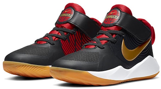 中童 Nike Team Hustle D 9 低筒 籃球鞋 黑金紅 Lookbook 中童 Nike Team Hustle D 9 低筒 籃球鞋 黑金紅