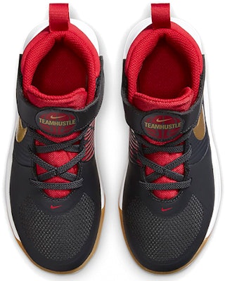 (Preschool) Nike Team Hustle D9 'Dark Smoke Grey Metallic Gold' AQ4225-011 Shop (Preschool) Nike Team Hustle D9 'Dark Smoke Grey Metallic Gold' AQ4225-011
