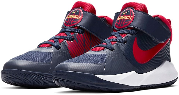 (Preschool) Nike Team Hustle D9 'Midnight Navy University Red' AQ4225-403 Lookbook (Preschool) Nike Team Hustle D9 'Midnight Navy University Red' AQ4225-403
