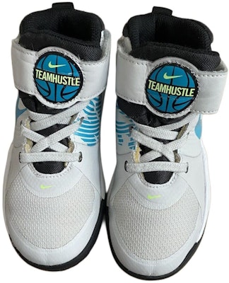 (Preschool) Nike Team Hustle D9 'Photon Dust Oracle Aqua' AQ4225-008 Lookbook (Preschool) Nike Team Hustle D9 'Photon Dust Oracle Aqua' AQ4225-008