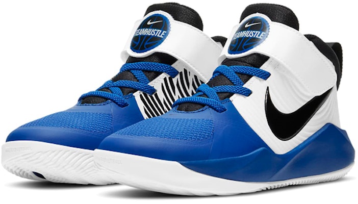 (Preschool) Nike Team Hustle D9 'White Game Royal' AQ4225-405 Lookbook (Preschool) Nike Team Hustle D9 'White Game Royal' AQ4225-405