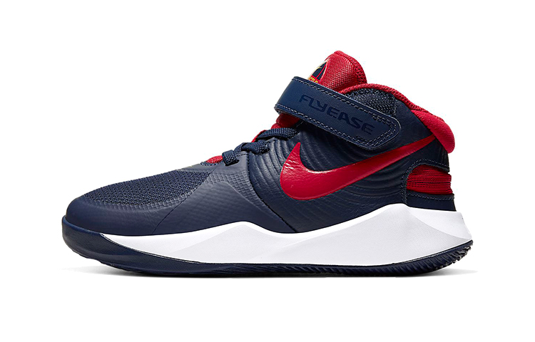 (Preschool) Nike Team Hustle D9 FlyEase 'Midnight Navy University Red' BV2951-400