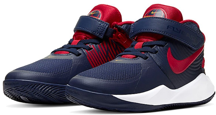 (Preschool) Nike Team Hustle D9 FlyEase 'Midnight Navy University Red' BV2951-400 Lookbook (Preschool) Nike Team Hustle D9 FlyEase 'Midnight Navy University Red' BV2951-400