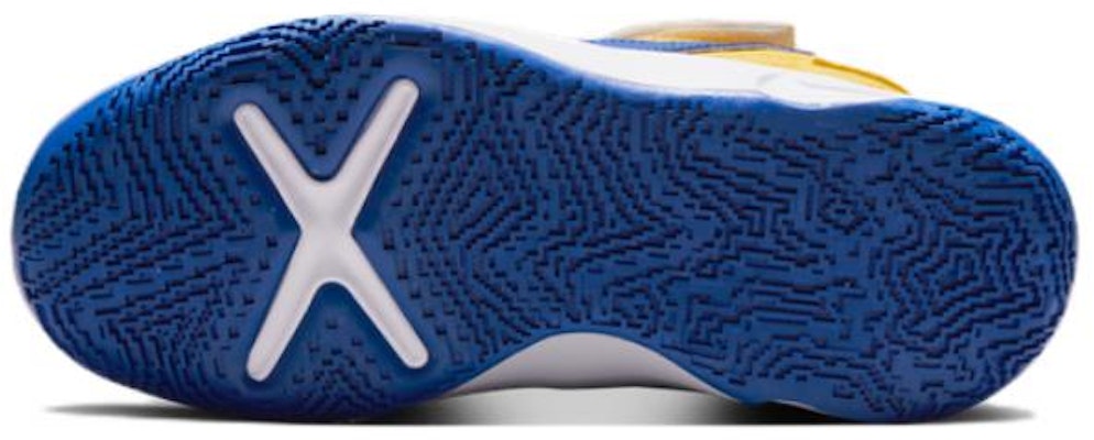 (Preschool) Nike Team Hustle D 10 FlyEase 'White Blue Yellow' DZ2761-141 Details for (Preschool) Nike Team Hustle D 10 FlyEase 'White Blue Yellow' DZ2761-141