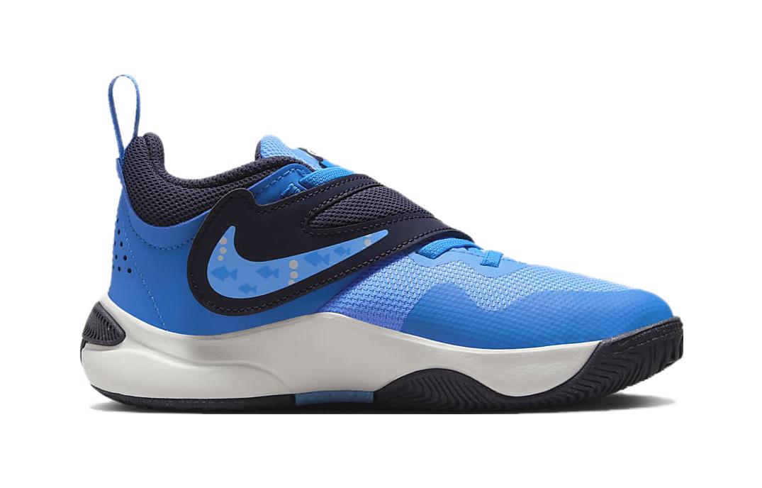 Order 中童 Nike Team Hustle D 11 Lil PS 防滑減震 低筒 兒童籃球鞋 藍白