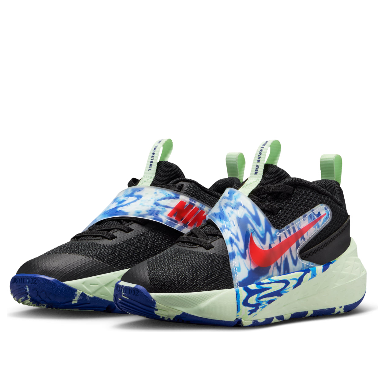 Shop (PS) Nike Team Hustle D 12 ''Noir Game Royal'' IQ0814-001