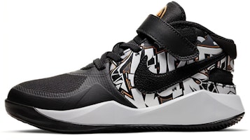 (Preschool) Nike Team Hustle D 9 FlyEase 'Black White Bright Orange' CQ4868-001 (Preschool) Nike Team Hustle D 9 FlyEase 'Black White Bright Orange' CQ4868-001