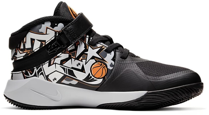 (Preschool) Nike Team Hustle D 9 FlyEase 'Black White Bright Orange' CQ4868-001 Order (Preschool) Nike Team Hustle D 9 FlyEase 'Black White Bright Orange' CQ4868-001
