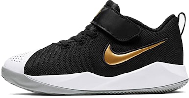 (Preschool) Nike Team Hustle Quick 2 Low 'Black Gold' AT5299-010 (Preschool) Nike Team Hustle Quick 2 Low 'Black Gold' AT5299-010