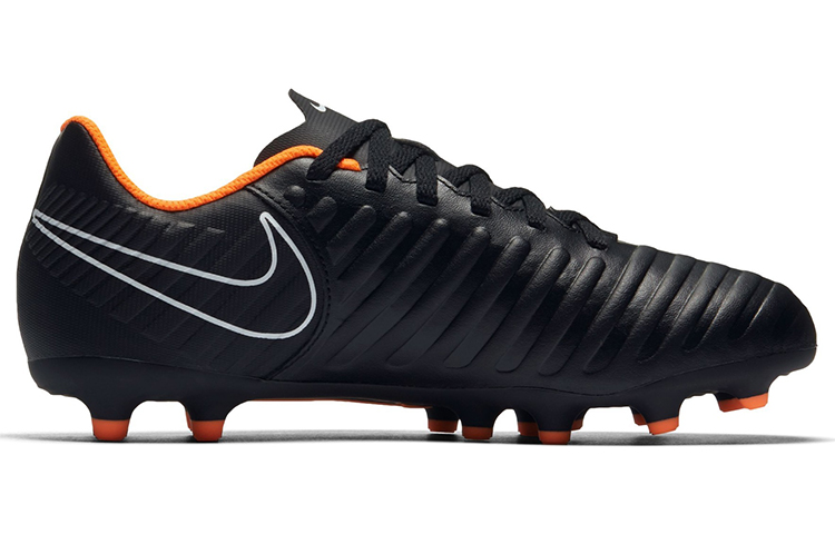 Order 兒童 Nike Tiempo Legend 7 Club FG 硬場地足球鞋 黑橙色