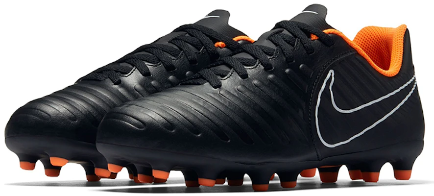 兒童 Nike Tiempo Legend 7 Club FG 硬場地足球鞋 黑橙色 Lookbook 兒童 Nike Tiempo Legend 7 Club FG 硬場地足球鞋 黑橙色