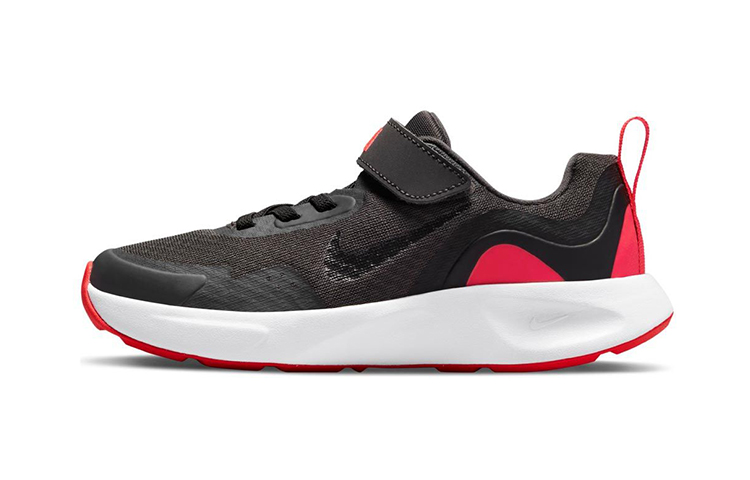 Buy 中童 Nike Wearallday 防滑透氣 低筒 兒童跑步鞋 黑紅