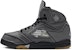 (PS) Off-White x Air Jordan 5 Retro SP 'Muslin' Lelaki & Wanita Sneakers CV4827-001