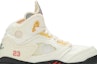 Order (PS) Off-White x Air Jordan 5 Retro SP 'Sail' Kasut Limited Edisi. CV4827-100