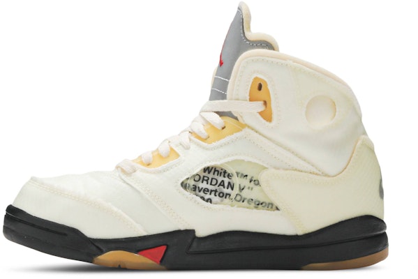 (Preschool) Off-White x Air Jordan 5 Retro SP 'Sail' CV4827-100 Lookbook (Preschool) Off-White x Air Jordan 5 Retro SP 'Sail' CV4827-100