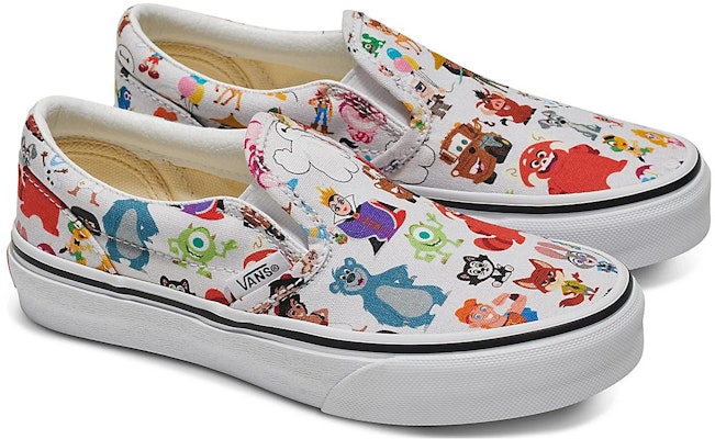 兒童 Disney/迪士尼 x Vans Customs 百搭簡約 防滑耐磨 低筒 兒童板鞋 白彩色 Order 兒童 Disney/迪士尼 x Vans Customs 百搭簡約 防滑耐磨 低筒 兒童板鞋 白彩色