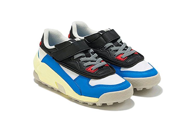 Order 中童 Onitsuka Tiger Admix Runner PS 魔術貼 厚底運動跑步鞋 灰白藍