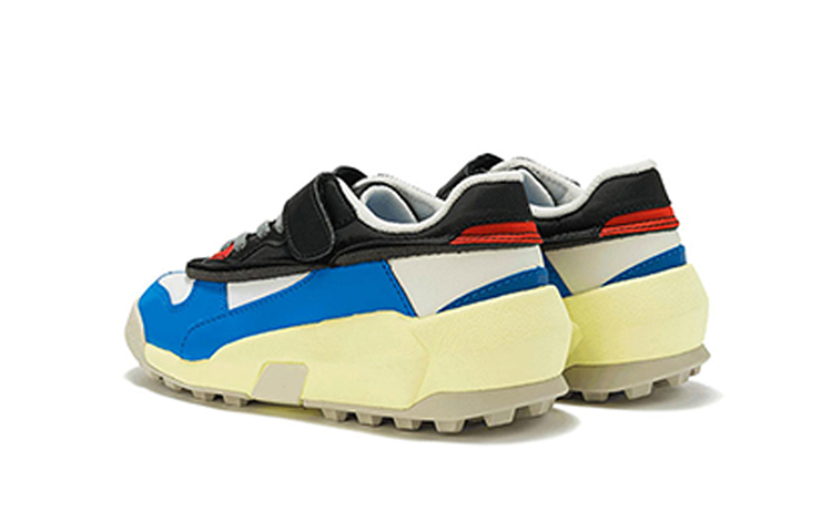 Lookbook 中童 Onitsuka Tiger Admix Runner PS 魔術貼 厚底運動跑步鞋 灰白藍