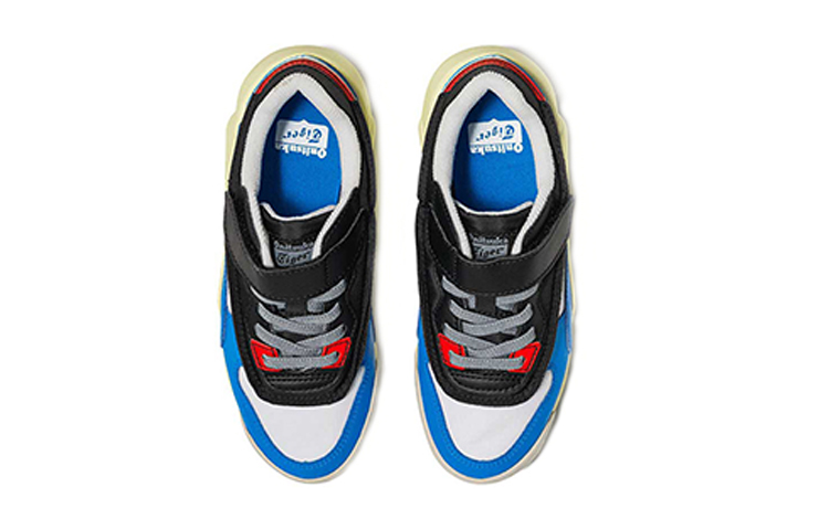 Purchase 中童 Onitsuka Tiger Admix Runner PS 魔術貼 厚底運動跑步鞋 灰白藍