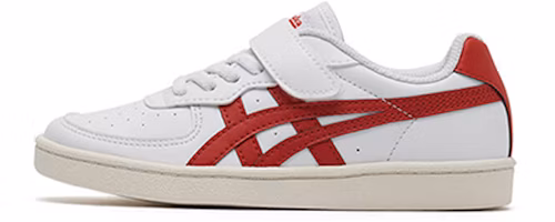 (Preschool) Onitsuka Tiger Gsm White/Red 1184A022-107 (Preschool) Onitsuka Tiger Gsm White/Red 1184A022-107